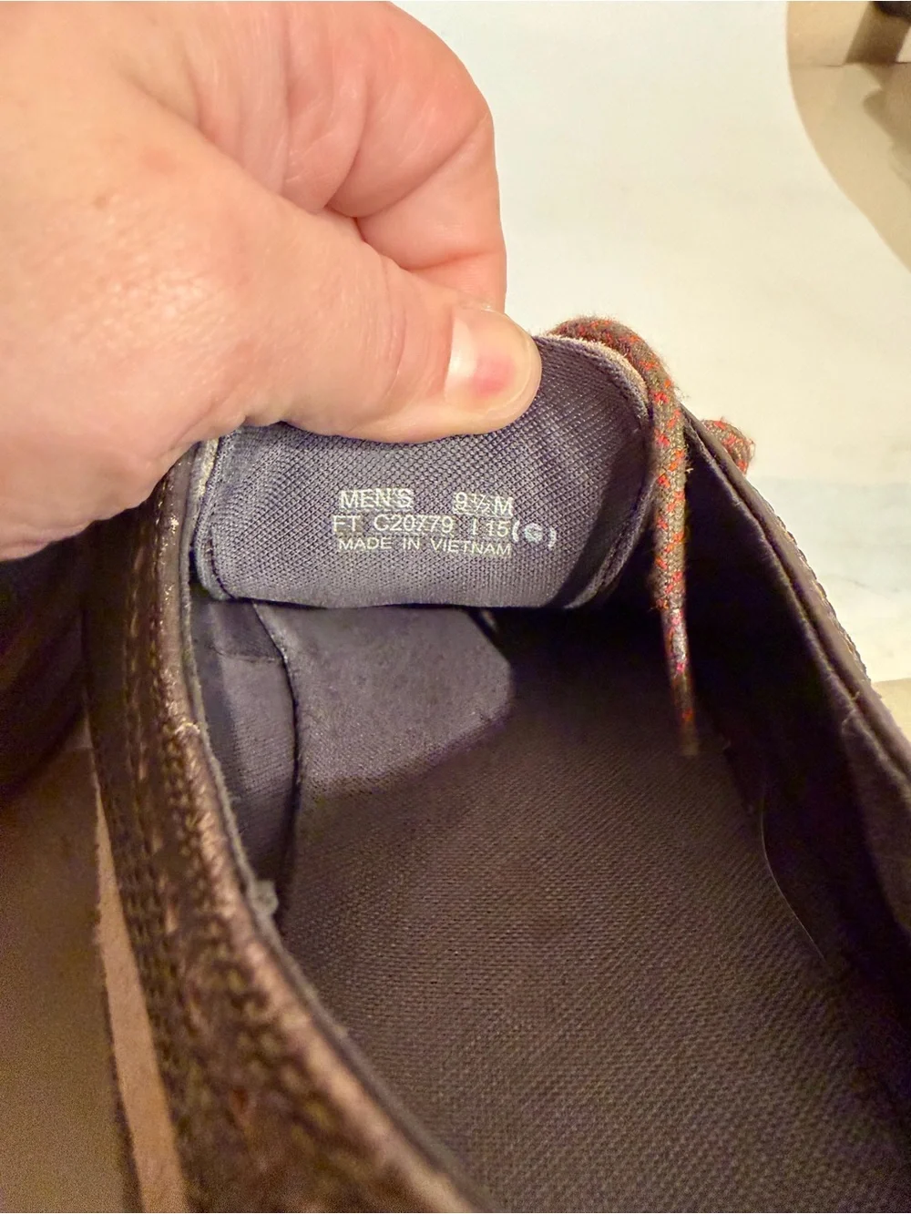 COLE HAAN Men’s 9.5 OriginalGrand Short Wingtip Oxford Men's Brown Dress Shoes